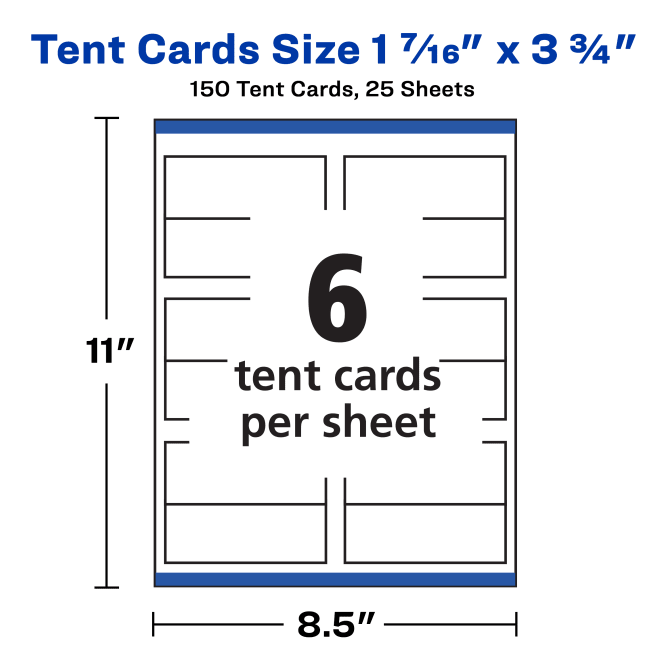 Place sales card size